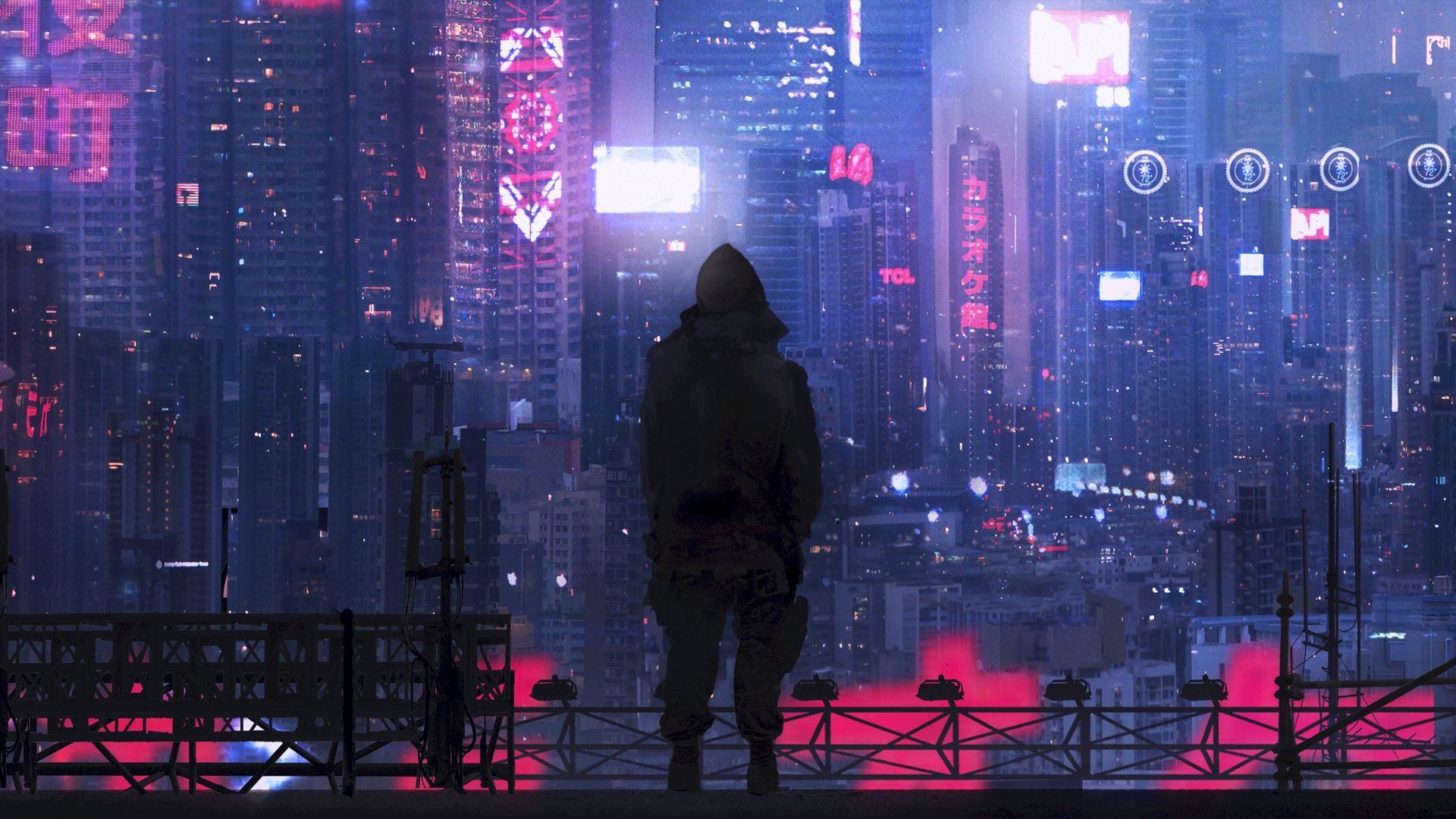 Futuristic cityscape